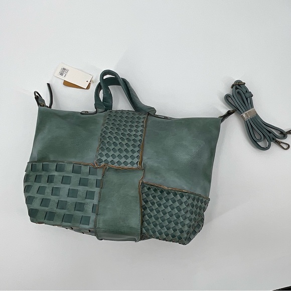 Le Miel Vegan Leather Purse NWT Aged Turquoise Color - Picture 9 of 16